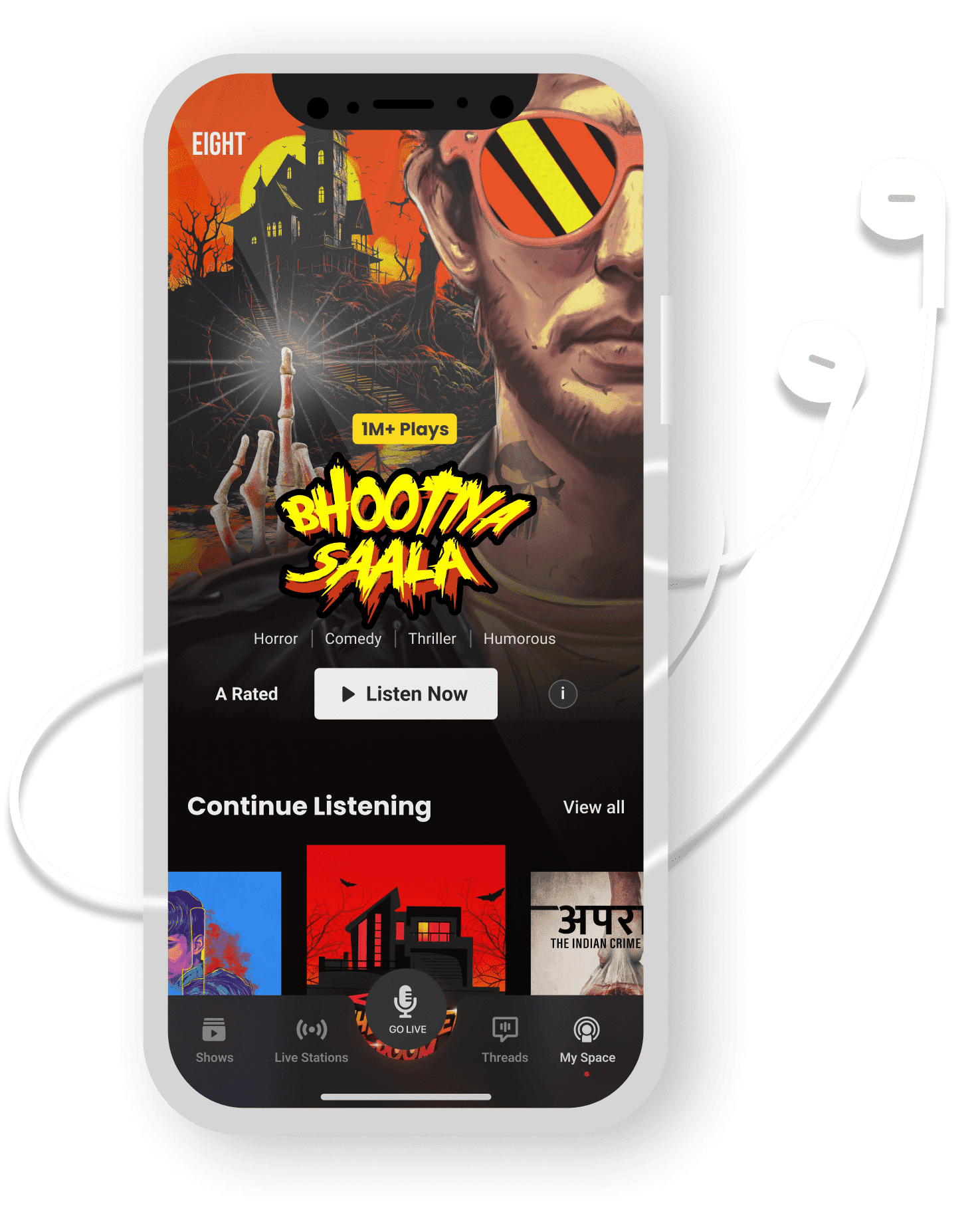 Top Podcast & Audio Stories - Horror, Crime - Listen Now | Eight